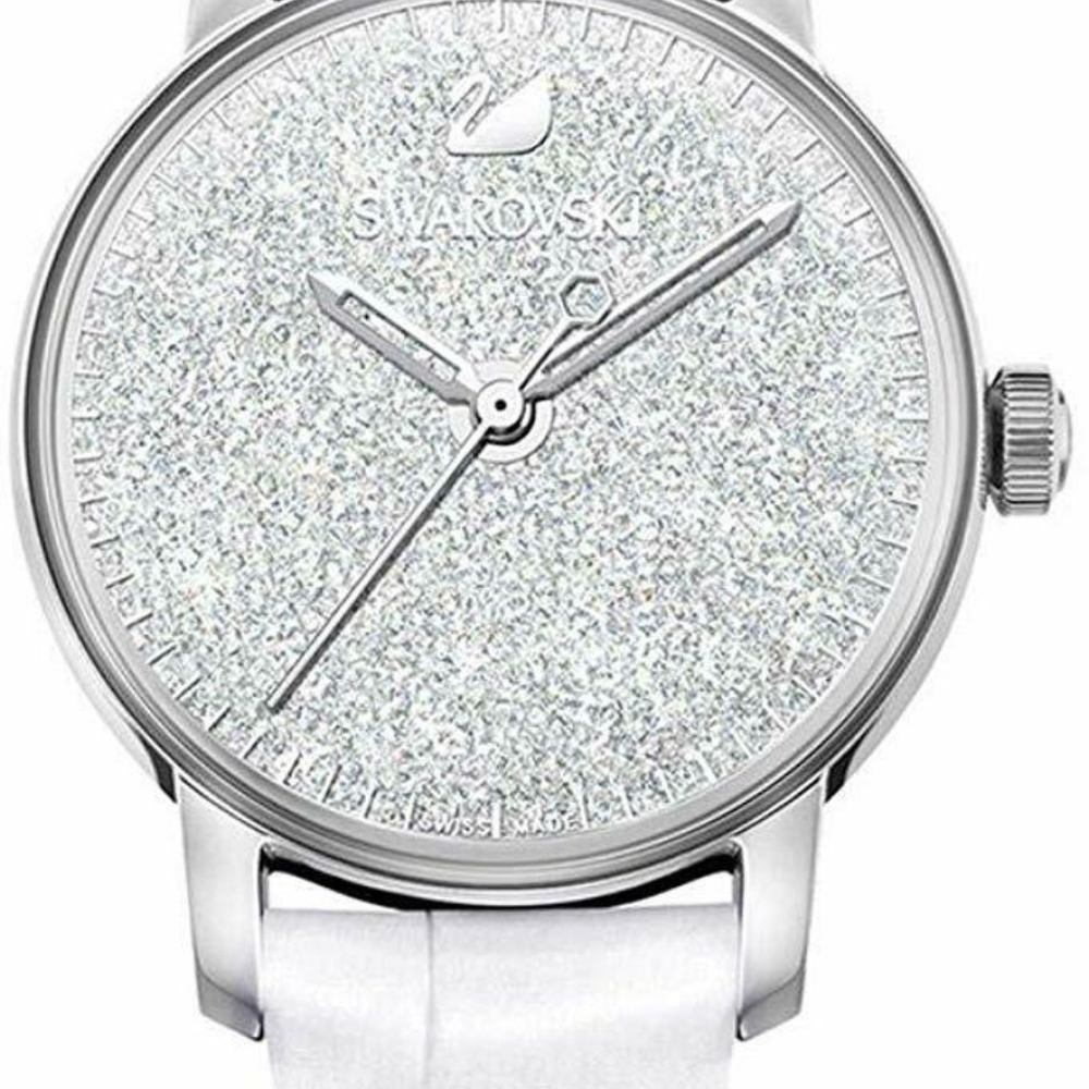Sale! Swarovski Crystalline 38mm SS Silver / White watch